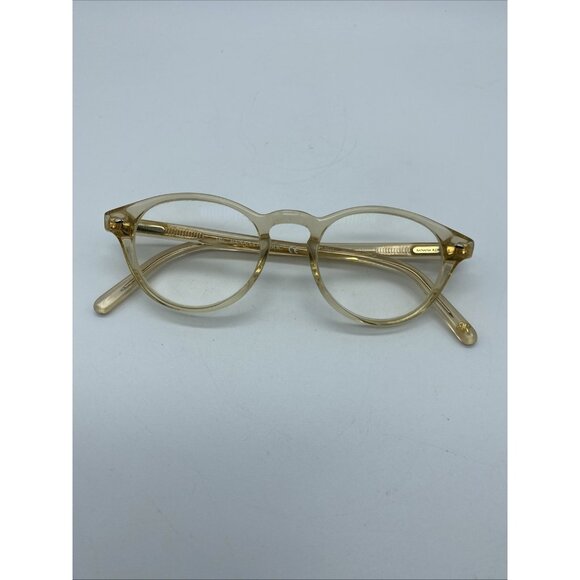 Banana Republic Accessories - Banana Republic Eyeglasses Cassidy GAW Gold Clear Cat Eye Round 140 mm